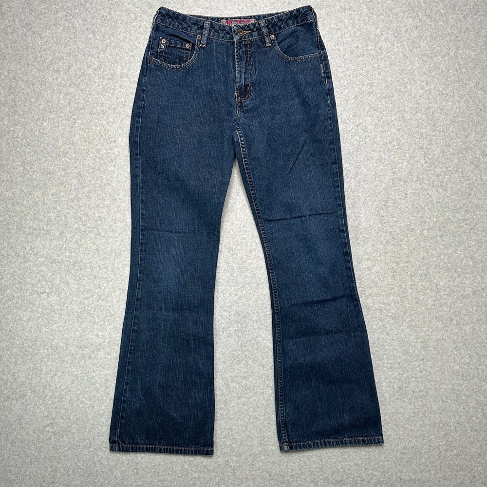 Silver Jeans Co Womens Size 28 L9028 THR Dark Wash Flare Bootcut Jeans Y2K VTG